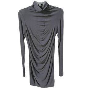 Cora Kemperman Drapped Mockneck Long Sleeve Dress S NWOT